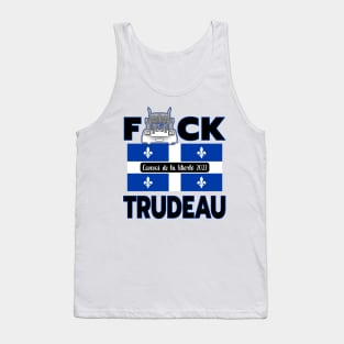 QUÉBEC F-CK TRUDEAU - CONVOY DE LA LIBERTÉ - TRUCKERS FOR FREEDOM CONVOY 2022 Tank Top